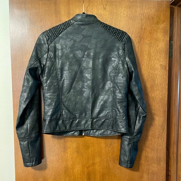 Jou Jou Faux Leather Moto Jacket - Picture 8 of 10